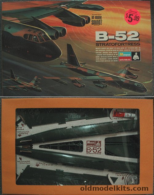 Monogram 1/72 B-52 Stratofortress With Jet Sound - Vietnam Issue, PA215 plastic model kit